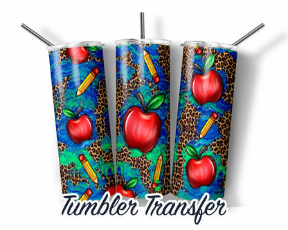 Teacher Sublimation Transfer Print For 20 oz Tumblers - 30 oz Tumblers - Ready To press - Heat Transfers