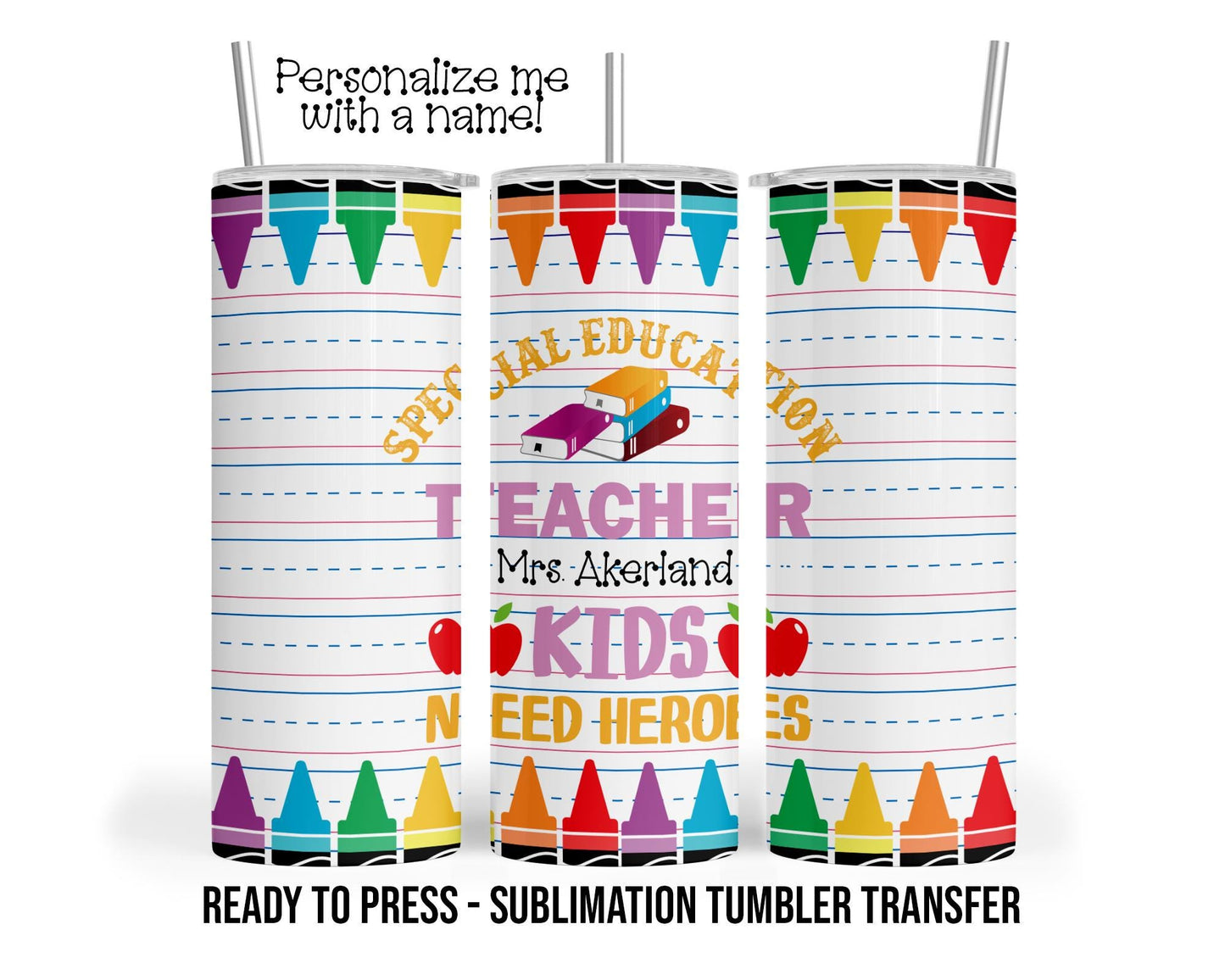 Sublimation Tumbler Transfer Print 20oz Tumbler, Ready To press Heat Transfer.