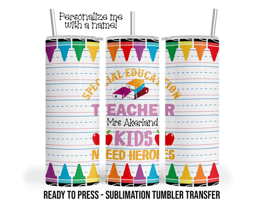 Sublimation Tumbler Transfer Print 20oz Tumbler, Ready To press Heat Transfer.