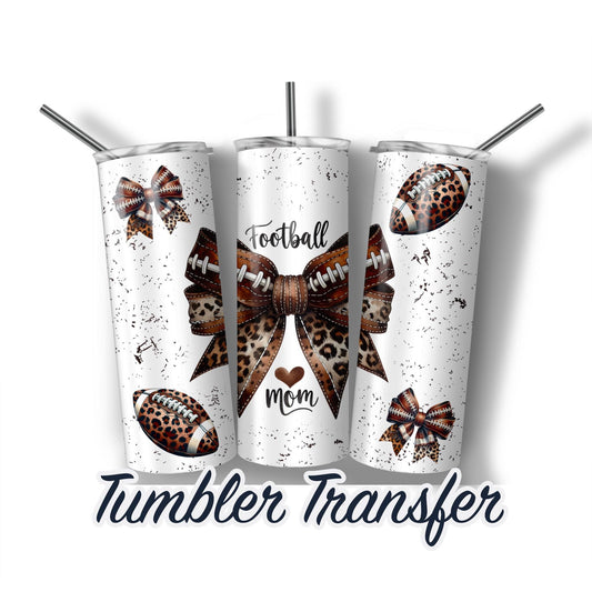 Mom Football Sublimation Transfer Print For 20oz Tumblers-30oz Tumblers Ready To press Transfers Ships Next Day