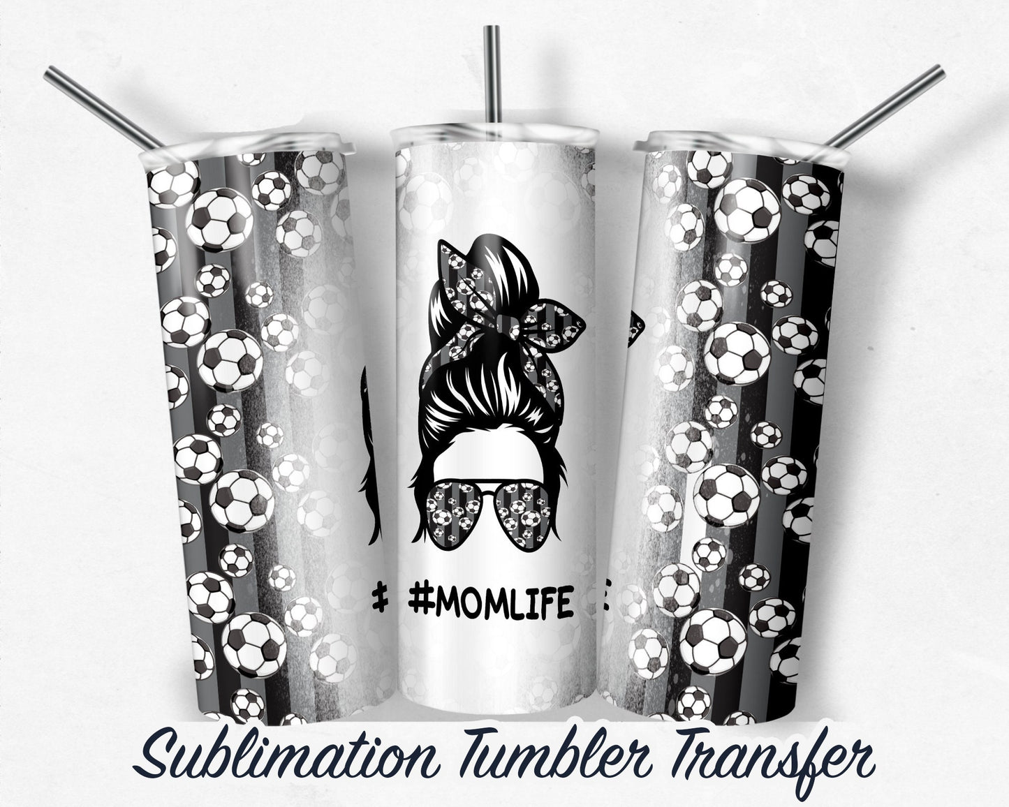 Mom Life  Sublimation Transfer Print For 20 oz Tumblers - 30 oz Tumblers - Ready To press - Heat Transfers
