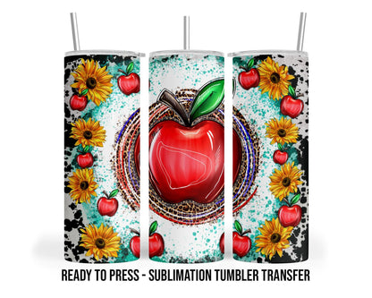 Teacher Sublimation Transfer Print For 20 oz Tumblers - 30 oz Tumblers - Ready To press - Heat Transfers SHIPS NEXT DAY