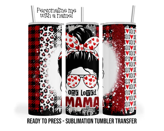 Sublimation Tumbler Transfer - Valentines Sublimation Design for 20 oz & 30 oz Skinny Tumblers