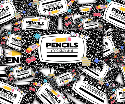Custom Decal for Pencil Dispenser, Vinyl Decal Personalized with a name