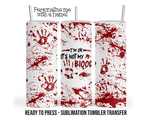 Sublimation Tumbler Transfer – Halloween 20 oz & 30 oz Ready To Press Wrap