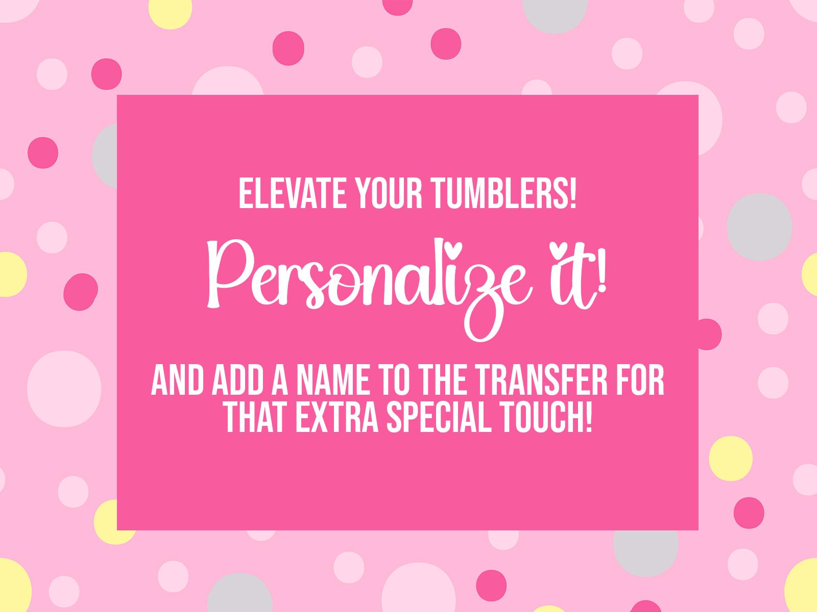 a pink square with the words, elevate your numbers personalize it and