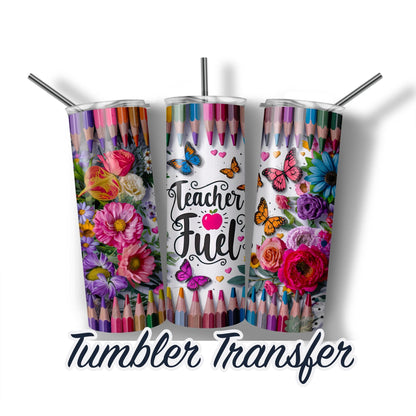 Teacher Sublimation Transfer Print For 20 oz Tumblers - 30 oz Tumblers - Ready To press - Heat Transfers SHIPS NEXT DAY