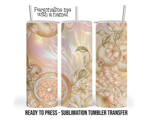 Pearl Style Sublimation Tumbler Transfer Print For 20 oz Tumblers - 30 oz Tumblers - Ready To press - Heat Transfers SHIPS NEXT DAY