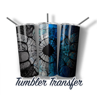 Stained Glass Window Tumbler Sublimation Transfer | 20 oz & 30 oz