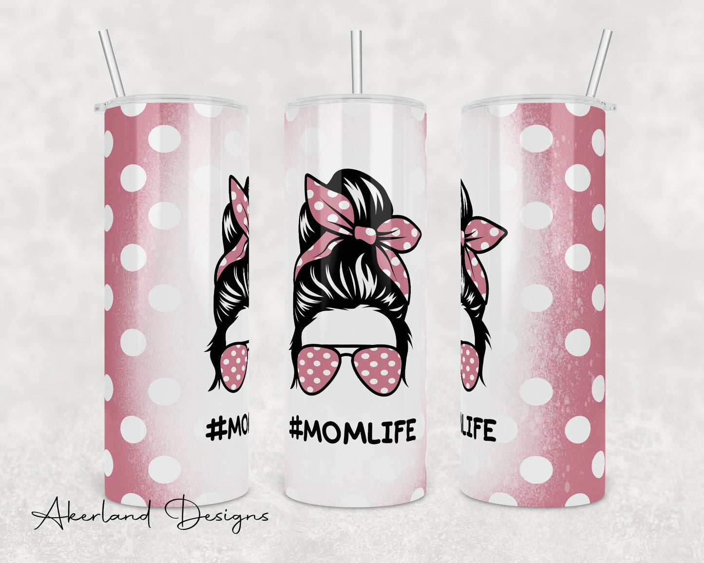 Mom Life  Sublimation Transfer Print For 20 oz Tumblers - 30 oz Tumblers - Ready To press - Heat Transfers