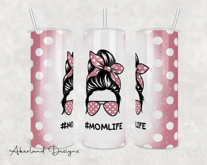 Mom Life  Sublimation Transfer Print For 20 oz Tumblers - 30 oz Tumblers - Ready To press - Heat Transfers