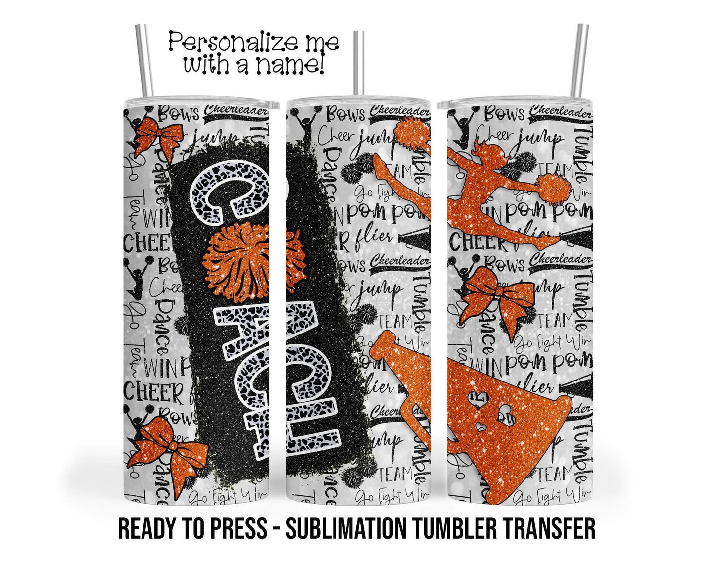 Sublimation Tumbler Transfer - 20 oz & 30 oz Skinny Tumbler Heat Press Wrap