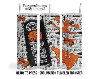 Sublimation Tumbler Transfer - 20 oz & 30 oz Skinny Tumbler Heat Press Wrap
