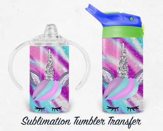 Unicorn Kids Tumbler Sublimation Transfer | 12 oz