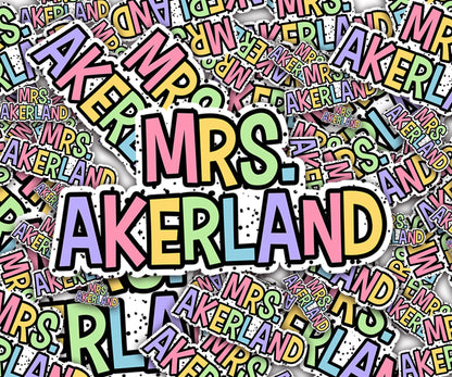 Teacher's Name Whiteboard Magnets, Classroom Decor Magnets