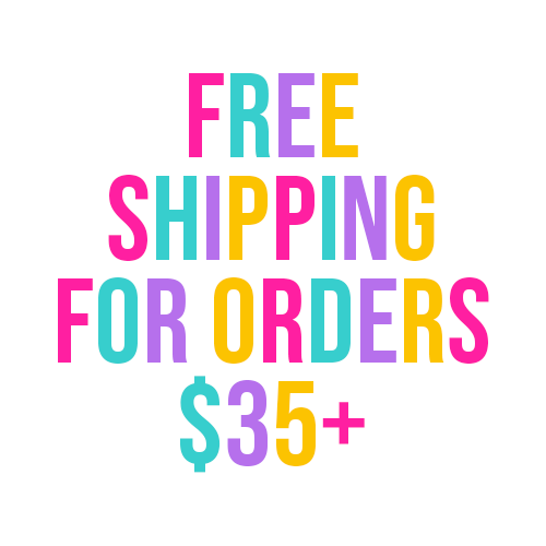 a poster with the words free shipping for orders $ 35