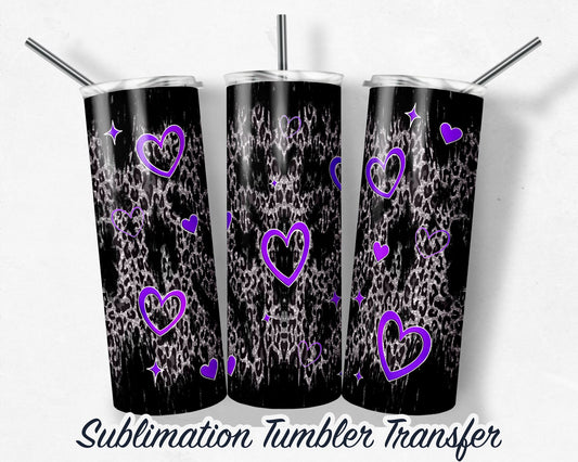 Valentines Day  Sublimation Transfer Print For 20 oz Tumblers - 30 oz Tumblers - Ready To press - Heat Transfers