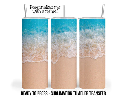 Sublimation Tumbler Transfer – Ready To Press Beach Wrap For 20 oz & 30 oz Tumblers