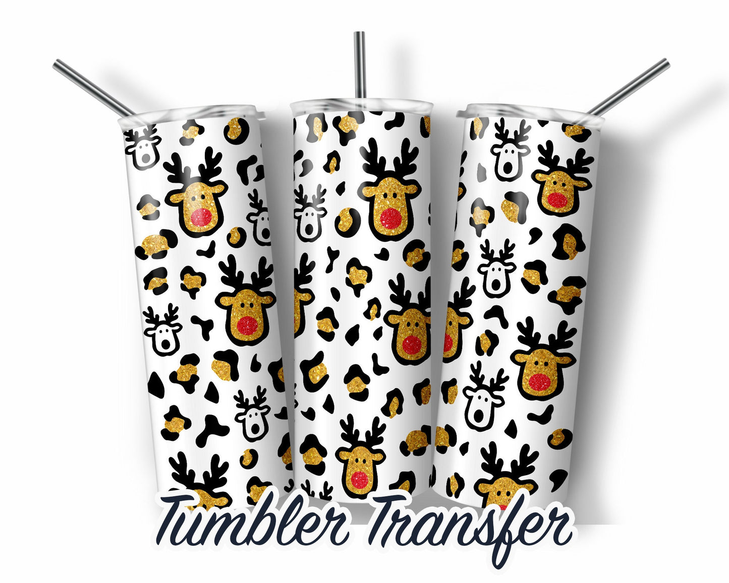 Christmas Tumbler  Sublimation Transfer Print For 20 oz Tumbler - 30 oz Skinny Tumbler - Ready To press - Heat Transfers SHIPS NEXT DAY