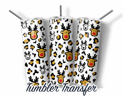 Christmas Tumbler  Sublimation Transfer Print For 20 oz Tumbler - 30 oz Skinny Tumbler - Ready To press - Heat Transfers SHIPS NEXT DAY