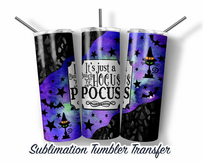 Halloween  Sublimation Transfer Print For 20 oz Tumbler - 30 oz Skinny Tumbler - Ready To press - Heat Transfers