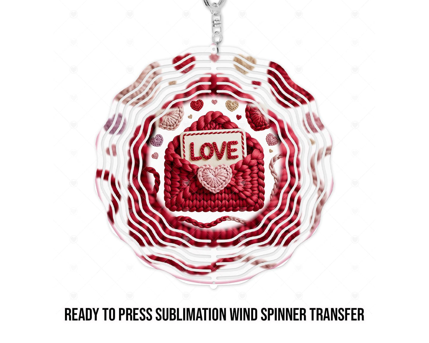 Sublimation Heat Transfer - Ready To Press Wind Spinner Transfer 8.2" 10.2"