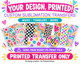 Custom Sublimation Tumbler Transfer Print 11oz Mug, 15oz Mug, 16oz Glass Can, 20oz, 30oz 40oz Tumbler Clipboards, WindSpinner SHIPS NEXT DAY