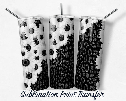 Leopard  Sublimation Transfer Print For 20 oz Tumblers - 30 oz Tumblers - Ready To press - Heat Transfers