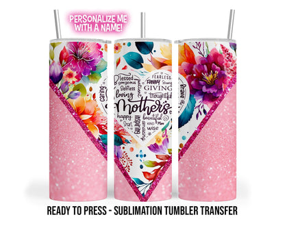 Sublimation Tumbler Transfer - Ready To Press 20 oz & 30 oz Heat Press Wrap