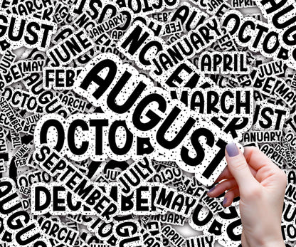 Classroom Whiteboard Magnets, Teacher Classroom Magnet, Black and White Polka Dot Theme, Mon-Fri, Jan-Feb, Homework, Teachers Name and more!