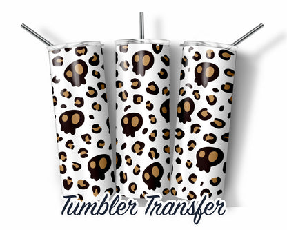 Halloween Sublimation Transfer Print For 20 oz Tumbler - 30 oz Skinny Tumbler - Ready To press - Heat Transfers