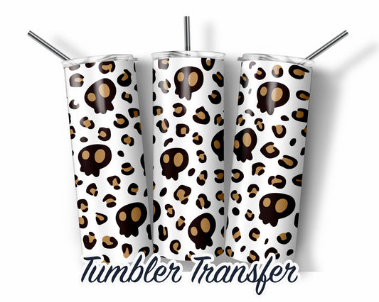 Halloween Sublimation Transfer Print For 20 oz Tumbler - 30 oz Skinny Tumbler - Ready To press - Heat Transfers