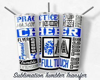 Blue Cheer Tumbler Sublimation Transfer | 20 oz & 30 oz