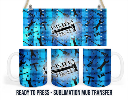Fathers Day Sublimation Transfer Print For 11 oz - 15 oz Mugs - Ready To press - Heat Transfer SHIPS NEXT DAY