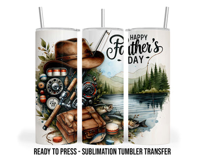 Fathers Day Sublimation Transfer Print For 20 oz Tumbler - 30 oz Tumbler - Ready to press Heat Transfers SHIPS NEXT DAY