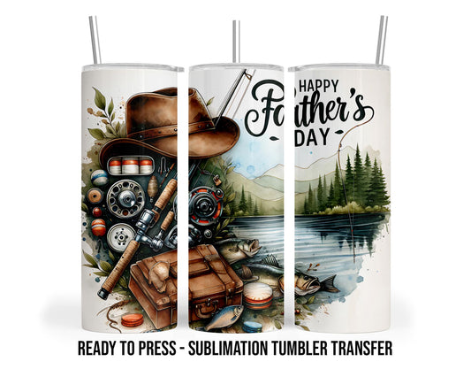 Fathers Day Sublimation Transfer Print For 20 oz Tumbler - 30 oz Tumbler - Ready to press Heat Transfers SHIPS NEXT DAY
