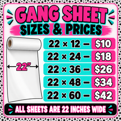 Sublimation Gang Sheet Builder