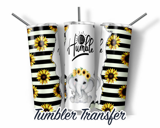 Sunflowers Sublimation Transfer Print For 20 oz Tumblers - 30 oz Tumblers - Ready To press - Heat Transfers