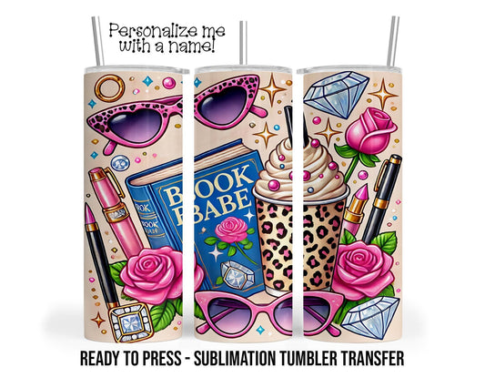 Sublimation Tumbler Transfer - Ready to Press Heat Press Transfer for 20 oz & 30 oz Skinny Tumblers