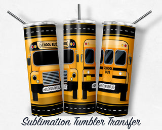 Bus Driver Tumbler Sublimation Transfer | 20 oz & 30 oz