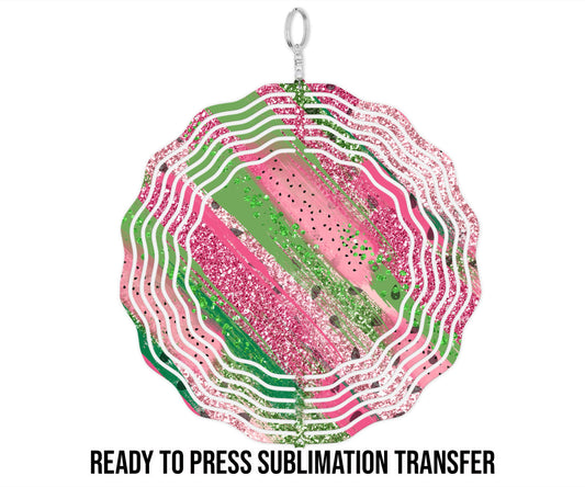 Summer Watermelon Wind Spinner Sublimation Ready To press Heat Transfer SHIPS NEXT DAY