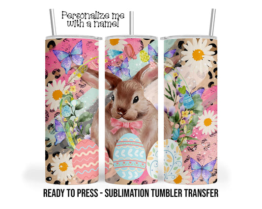 Easter Sublimation Tumbler Transfer Print For 20 oz Tumblers - 30 oz Tumblers - Ready To press - Heat Transfers SHIPS NEXT DAY