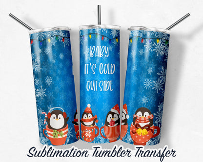 Christmas  Sublimation Transfer Print For 20 oz Tumblers - 30 oz Tumblers - Ready To press - Heat Transfers SHIPS NEXT DAY