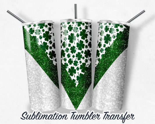 St. Patrick's Day  Sublimation Transfer Print For 20 - 30 oz Tumblers - Ready to Press - Heat Transfers SHIPS NEXT DAY