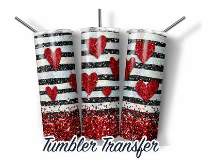 Valentine's  Sublimation Transfer Print For 20 oz Tumblers - 30 oz Tumblers - Ready To press - Heat Transfers SHIPS NEXT DAY