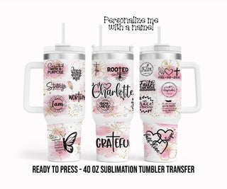 Bible, Church, Faith, Jesus, Christ Personalized Sublimation Tumbler Transfer Print 40oz Tumbler Ready To press Heat Transfer SHIPS NEXT DAY