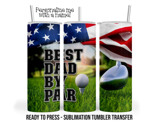 Golf Sublimation Tumbler Transfer Print For 20 oz Tumbler - 30 oz  Tumbler - Ready To press - Heat Transfers SHIPS NEXT DAY