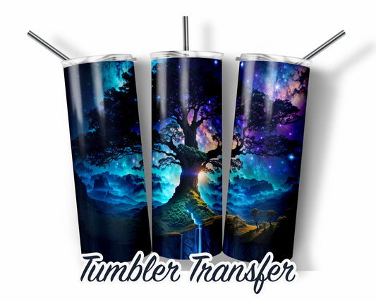 Tree of Life  Sublimation Transfer Print For 20 oz Tumblers - 30 oz Tumblers - Ready To press - Heat Transfers SHIPS NEXT DAY
