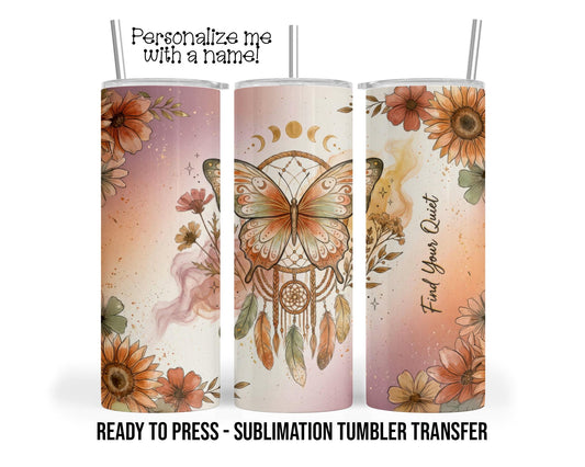 Find Your Quiet Bible Church Sublimation Tumbler Transfer Print For 20 oz Tumbler - 30 oz  Tumbler - Ready To press - Heat Transfers