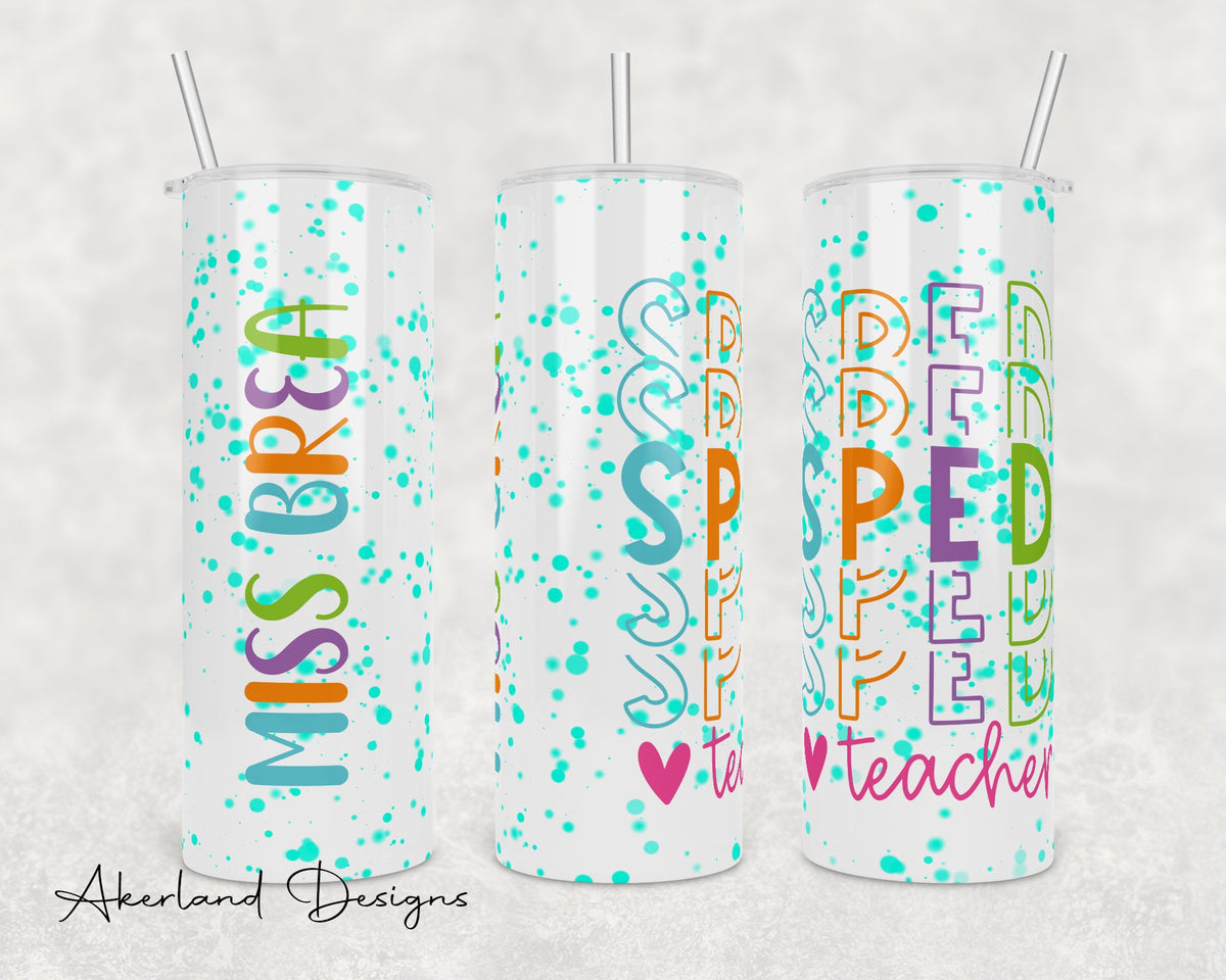 Special Education Teacher / 20oz Sublimation Tumbler Design - PNG Digital Download